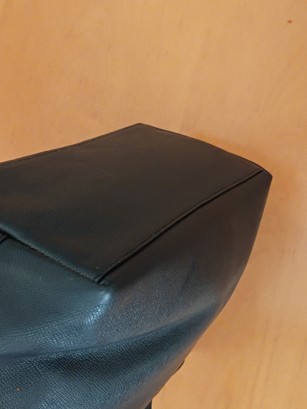 Coach Taxi Leather Zip Top Tote in black with Gold Logo - Picture 12 of 13
